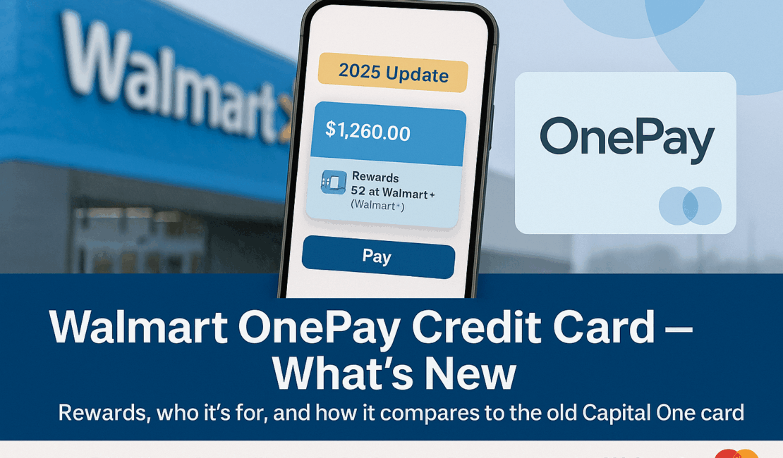 The header image for the Walmart OnePay CashR