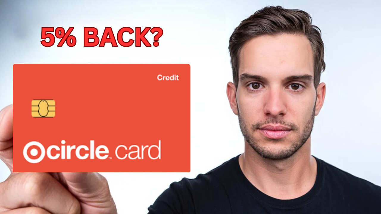 Michael holding the target circle card.