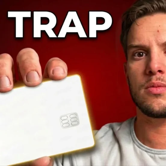 Michael Martinez holds up the Apple Card with 1% TRAP text — Apple Card review 2026