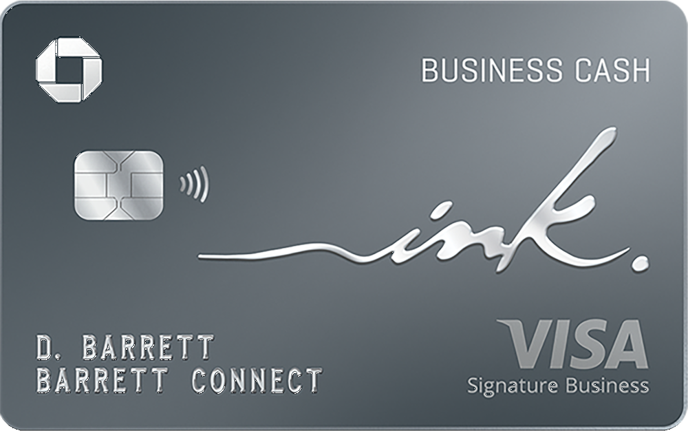 Chase Ink Business Cash credit card with 5x on office supplies and internet, 2x on gas and dining